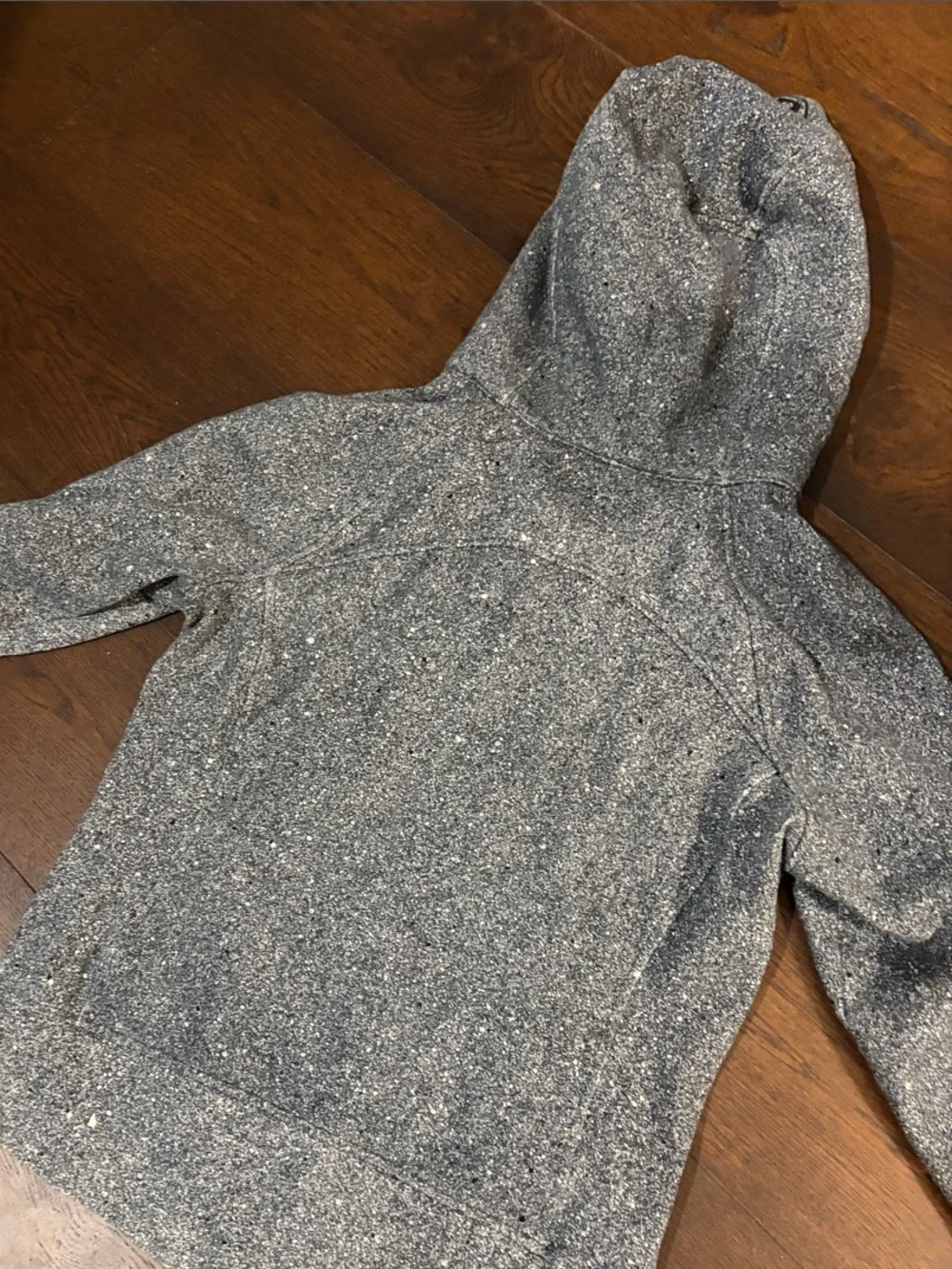 lululemon athletica Speckled Gray Hooded Zip Jacket Sz 10 like new